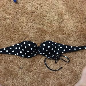 Victoria’s Secret polka dot bandeau swimsuit top